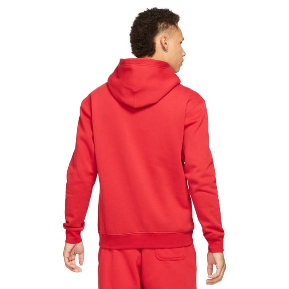 Nike Jordan Essentials Fleece Pullover Hoodie Red - Picture 6 of 6